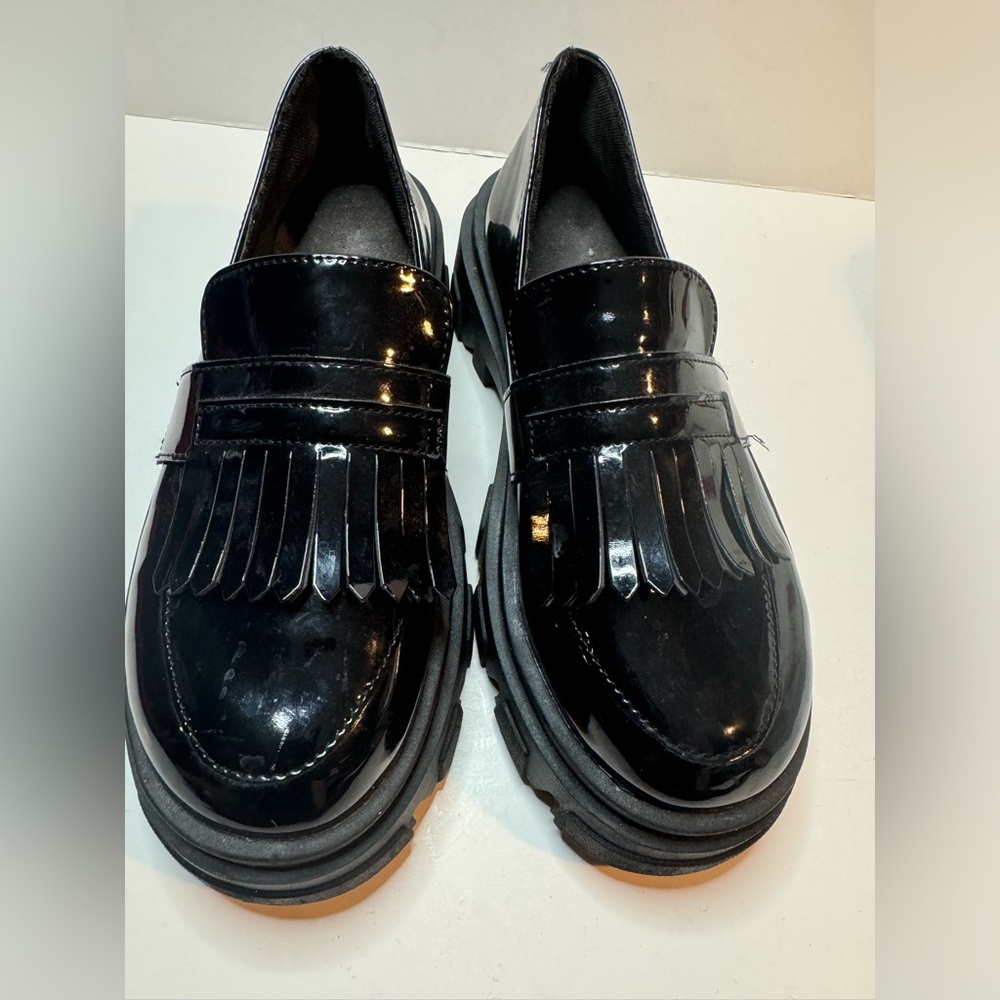 Black Patent Leather Loafers